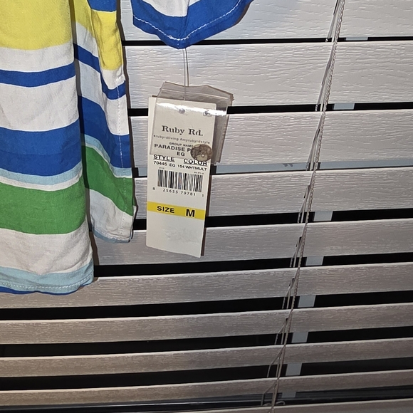 Ruby Rd. Multicolor Striped Blouse - Picture 2 of 4